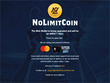 Tablet Screenshot of nolimitcoin.com